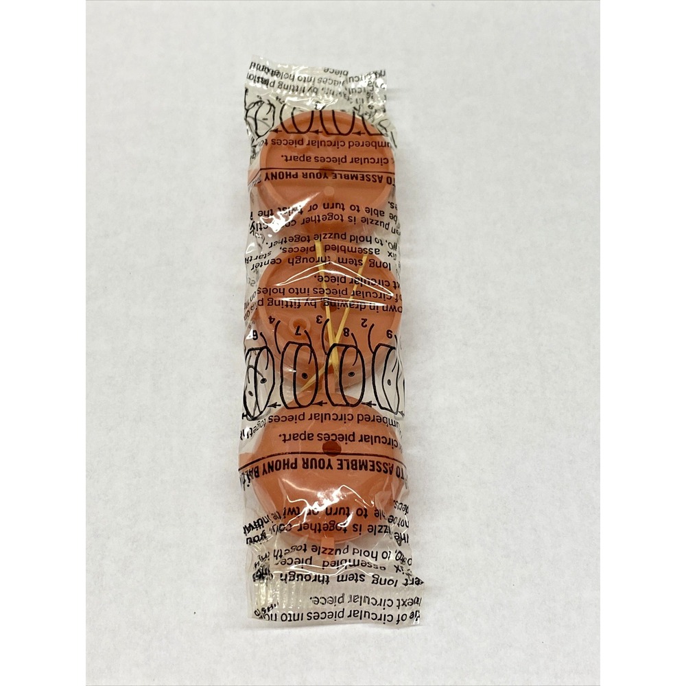 Mini Phoney Baloney Sealed Post Cereal Premium Toy Super Orange Crisp New RARE